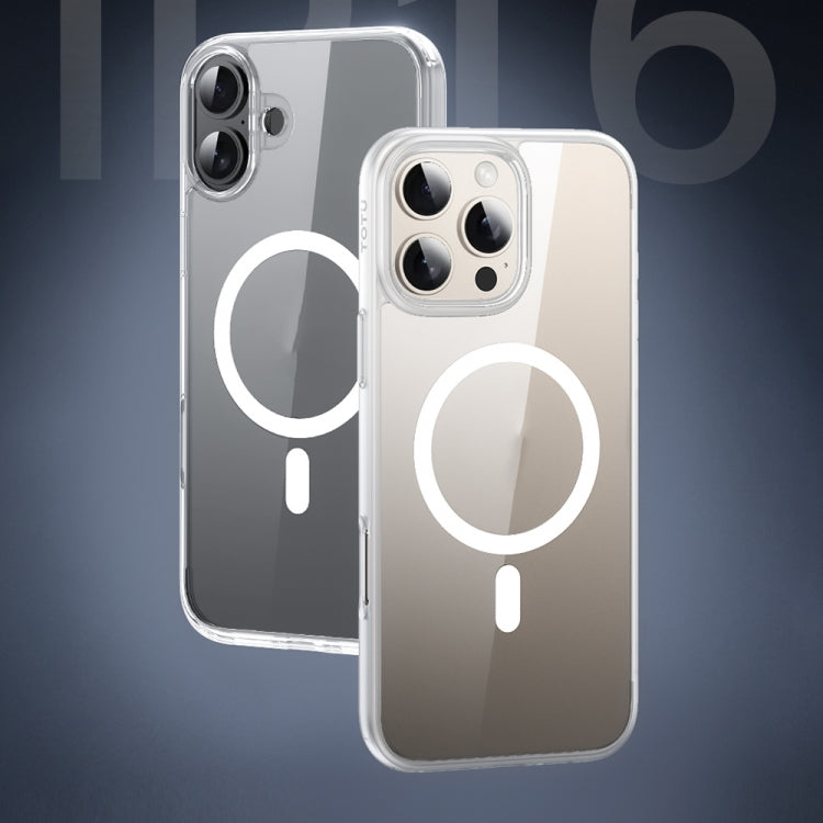For iPhone 16 Pro Max TOTUDESIGN PC-5 Crystal Shield Series Magsafe Magnetic Phone Case - Transparent