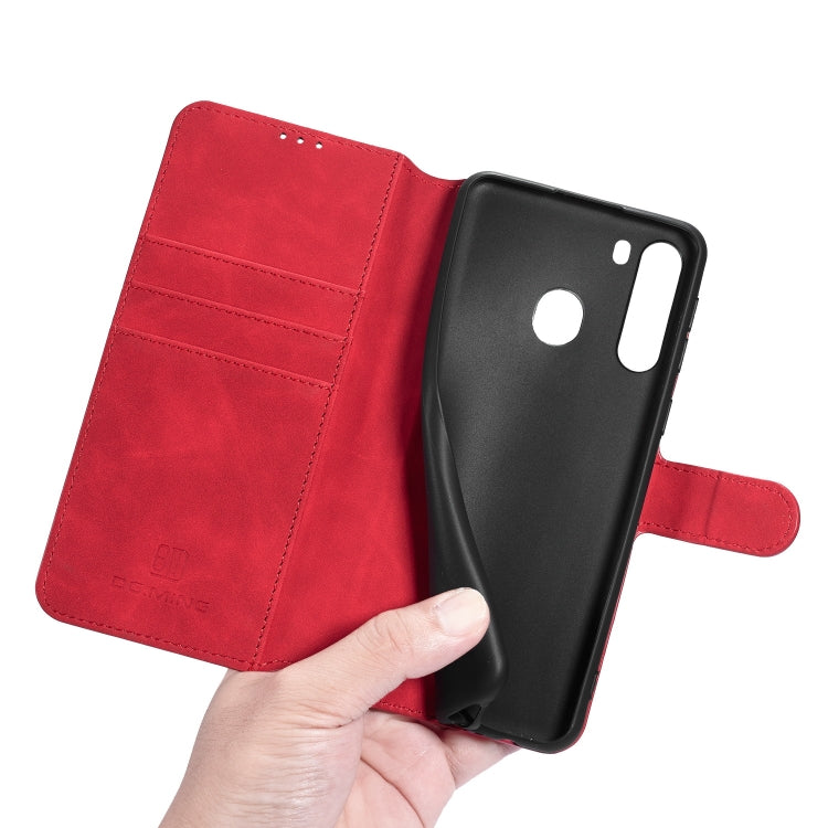 For Samsung Galaxy A21 (EU Version) DG.MING Retro Oil Side Horizontal Flip Case