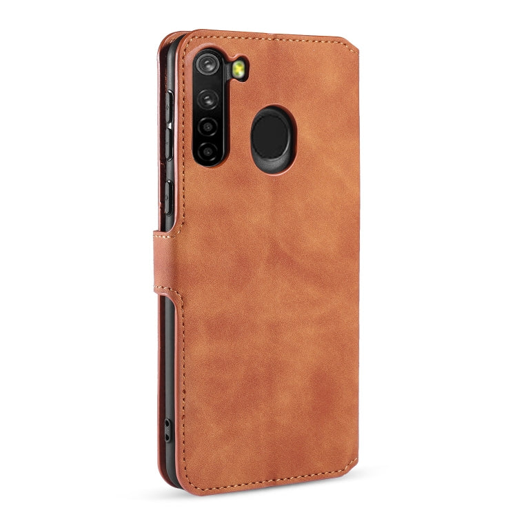 For Samsung Galaxy A21 (EU Version) DG.MING Retro Oil Side Horizontal Flip Case