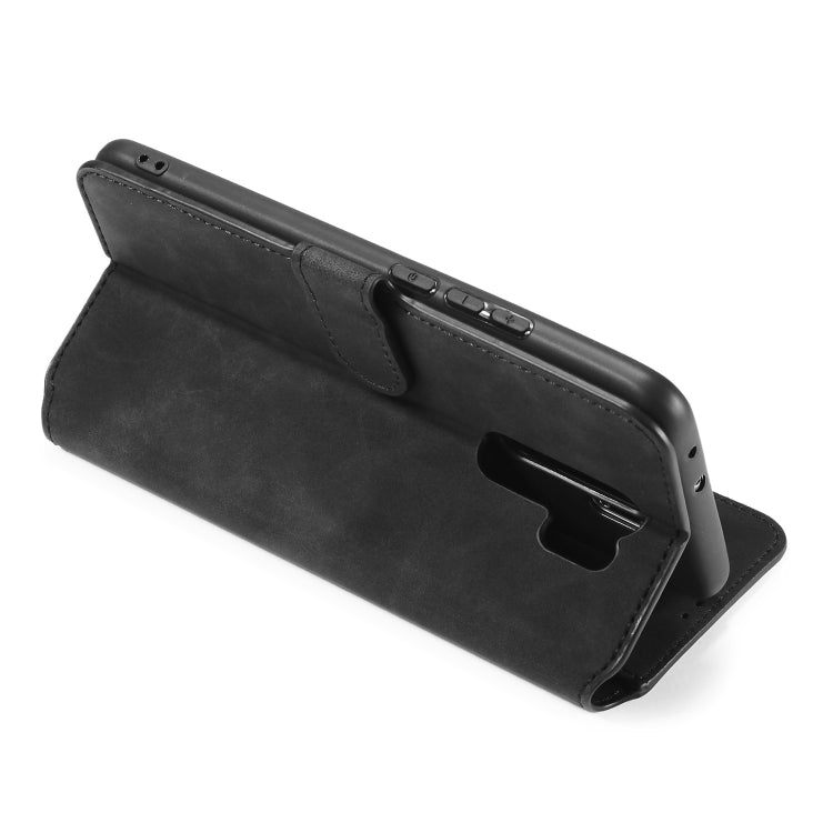 For Xiaomi Redmi 9 DG.MING Retro Oil Side Horizontal Flip Case
