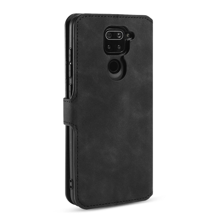 For Xiaomi Redmi 10X 4G / Redmi Note 9 DG.MING Retro Oil Side Horizontal Flip Case