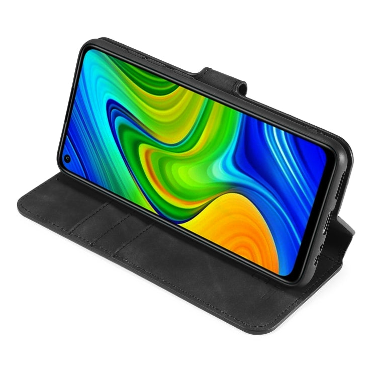 For Xiaomi Redmi 10X 4G / Redmi Note 9 DG.MING Retro Oil Side Horizontal Flip Case