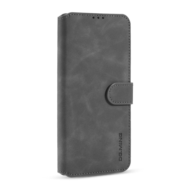 For Xiaomi Redmi 10X 4G / Redmi Note 9 DG.MING Retro Oil Side Horizontal Flip Case