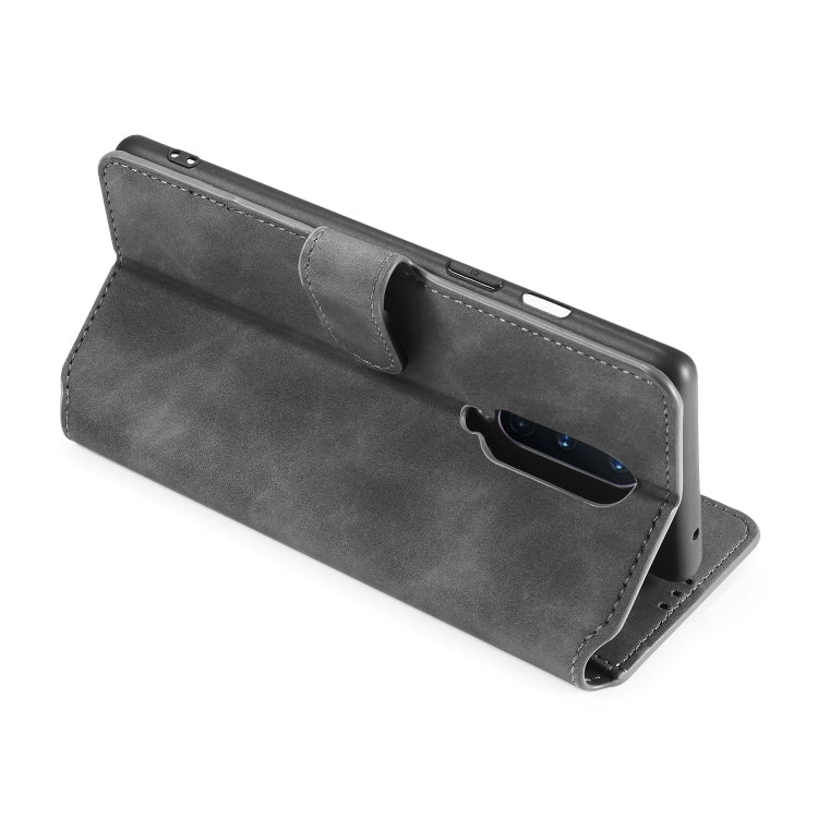 For OnePlus 8 DG.MING Retro Oil Side Horizontal Flip Case