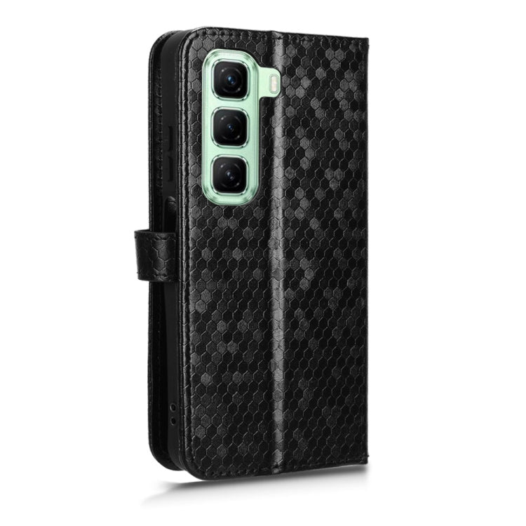 For Infinix Hot 50 4G Honeycomb Dot Texture Leather Phone Case
