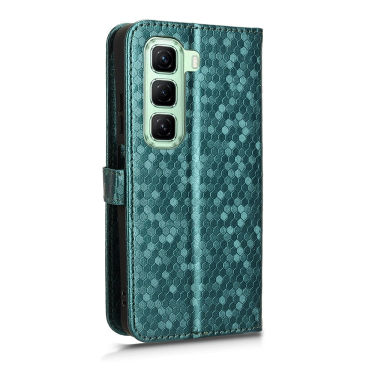 For Infinix Hot 50 4G Honeycomb Dot Texture Leather Phone Case