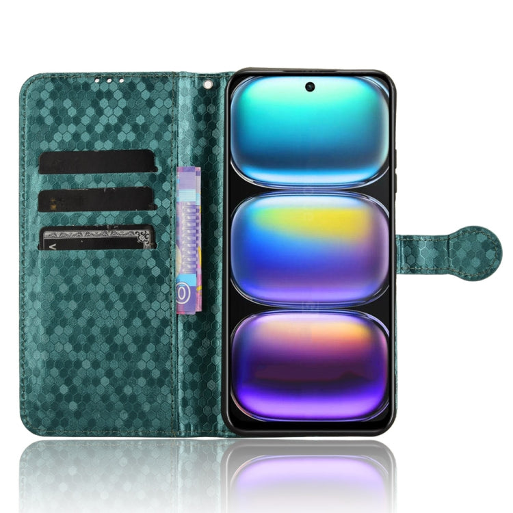 For Infinix Hot 50 4G Honeycomb Dot Texture Leather Phone Case