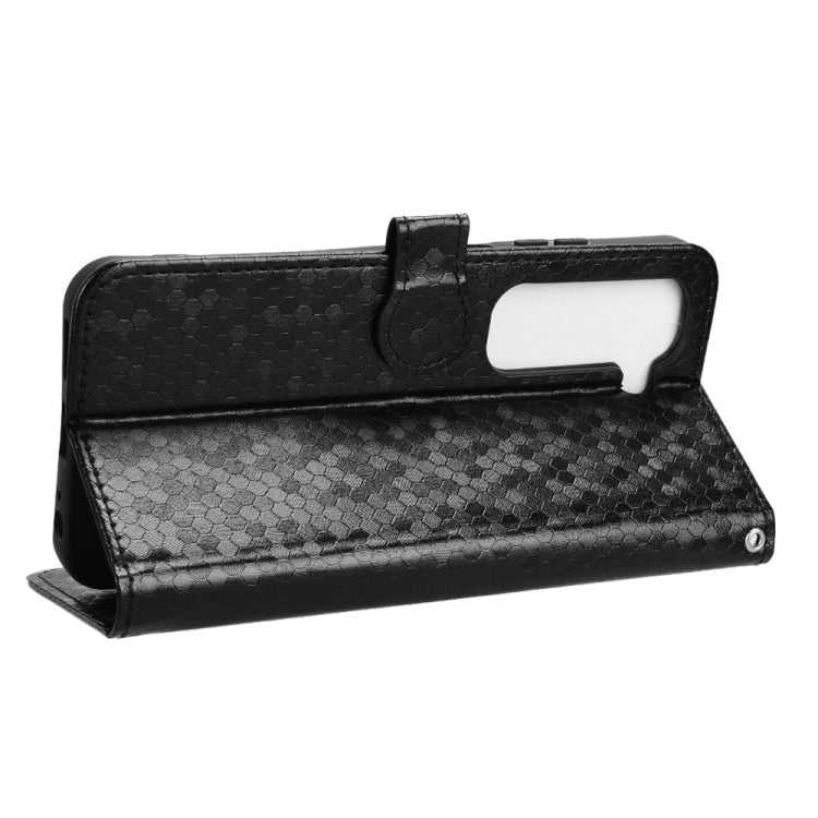 For Infinix Hot 50 5G Honeycomb Dot Texture Leather Phone Case