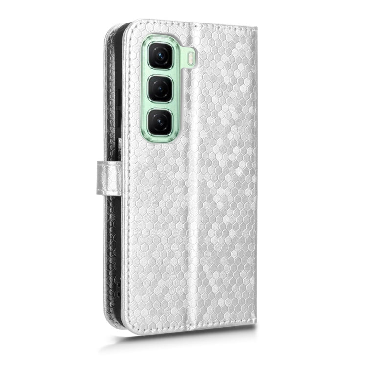 For Infinix Hot 50 5G Honeycomb Dot Texture Leather Phone Case