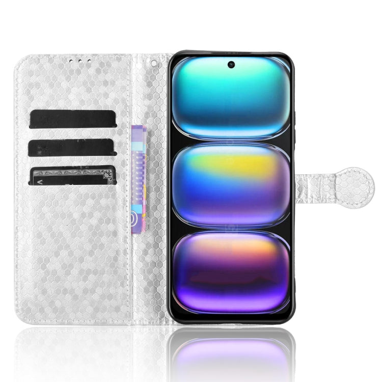 For Infinix Hot 50 5G Honeycomb Dot Texture Leather Phone Case