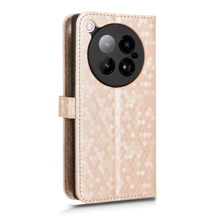 For Infinix Zero 40 4G X6860 Honeycomb Dot Texture Leather Phone Case