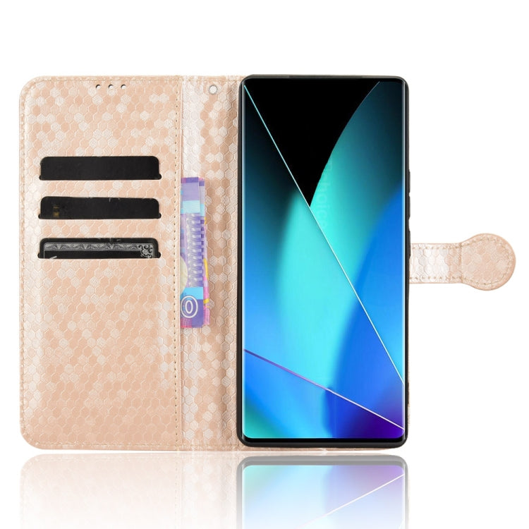 For Infinix Zero 40 4G X6860 Honeycomb Dot Texture Leather Phone Case