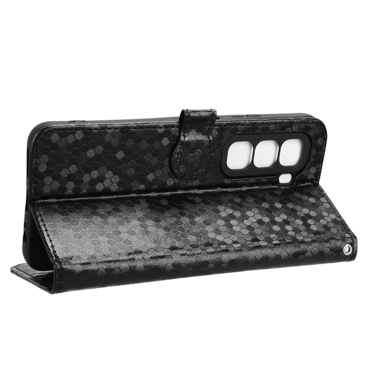 For Infinix Hot 50 Pro+ 4G Honeycomb Dot Texture Leather Phone Case