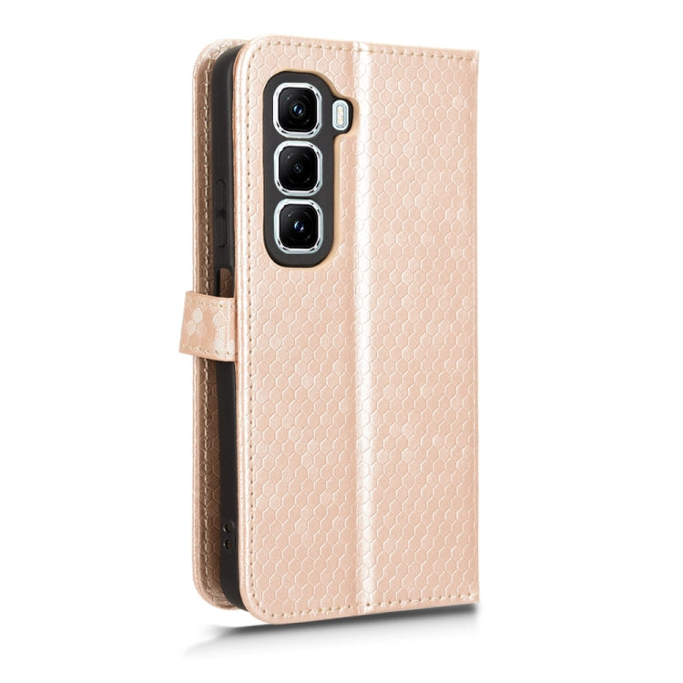For Infinix Hot 50 Pro+ 4G Honeycomb Dot Texture Leather Phone Case