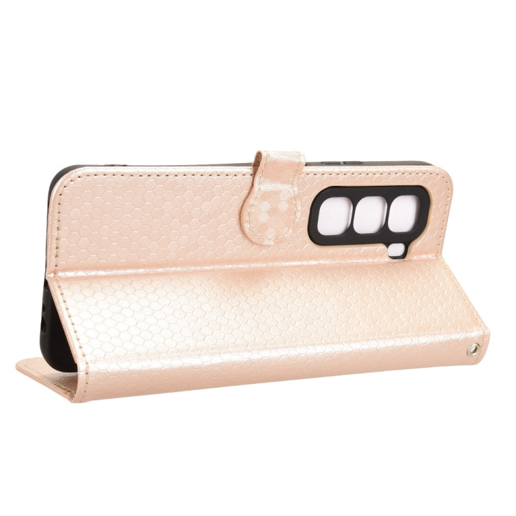 For Infinix Hot 50 Pro+ 4G Honeycomb Dot Texture Leather Phone Case