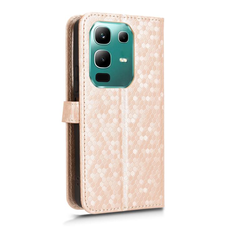 For Infinix Note 50x Honeycomb Dot Texture Leather Phone Case