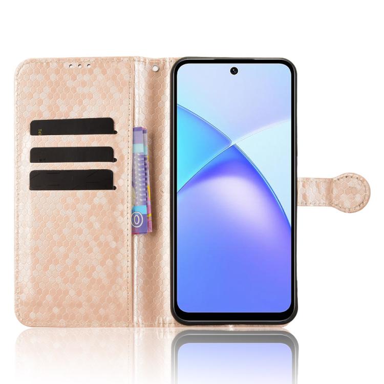 For Infinix Smart 10 Plus 4G Honeycomb Dot Texture Leather Phone Case