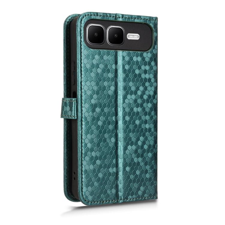 For Infinix Smart 10 Plus 4G Honeycomb Dot Texture Leather Phone Case