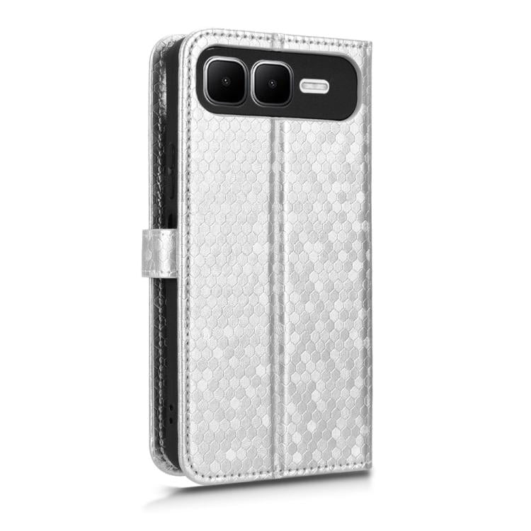 For Infinix Smart 10 Plus 4G Honeycomb Dot Texture Leather Phone Case