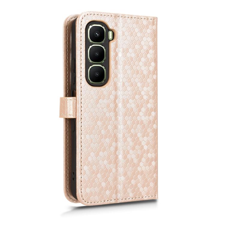For Infinix Hot 60i 4G / Hot 60 5G Honeycomb Dot Texture Leather Phone Case
