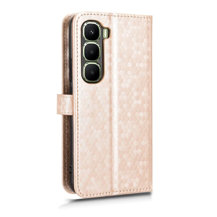 For Infinix Hot 60 Pro+ 4G Honeycomb Dot Texture Leather Phone Case