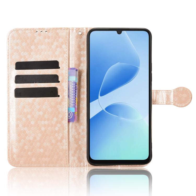 For Infinix Hot 60i 5G / Tecno Spark Go 5G Honeycomb Dot Texture Leather Phone Case