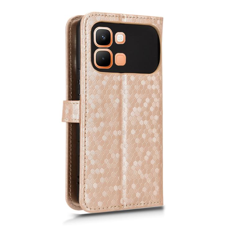 For Infinix Note Edge 5G Honeycomb Dot Texture Leather Phone Case