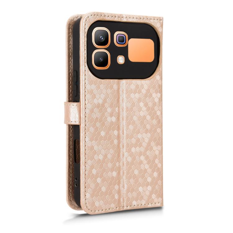 For Infinix Note 60 5G / 60 Pro 5G Honeycomb Dot Texture Leather Phone Case