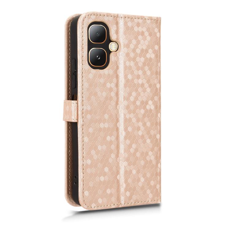 For Infinix Smart 20 4G Honeycomb Dot Texture Leather Phone Case