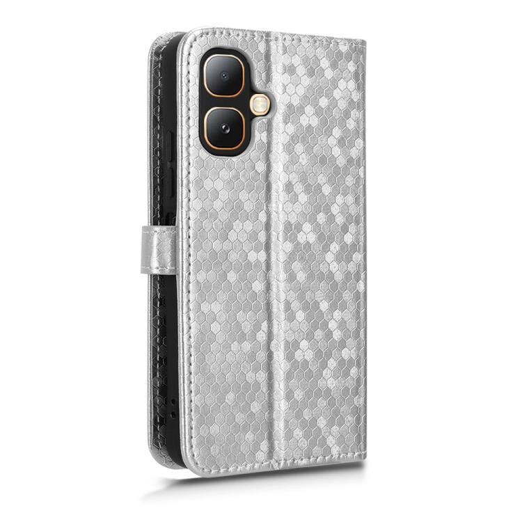 For Infinix Smart 20 4G Honeycomb Dot Texture Leather Phone Case