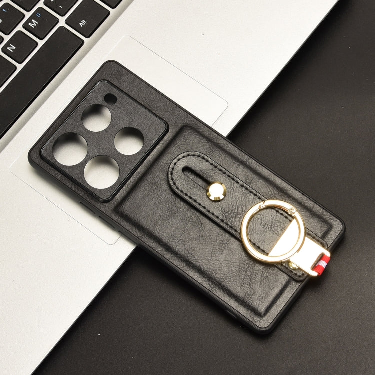 For Infinix Note 40 Pro+ 5G X6851B Wristband Leather Back Phone Case