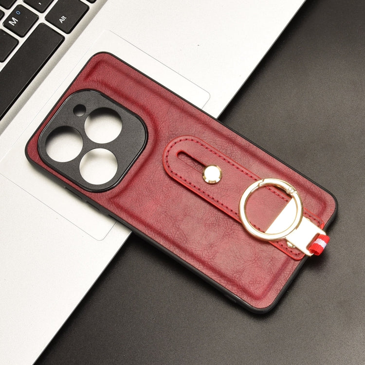 For Infinix Smart 8 Plus / Smart 8 Pro Wristband Leather Back Phone Case