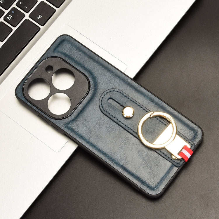 For Infinix Smart 8 Plus / Smart 8 Pro Wristband Leather Back Phone Case