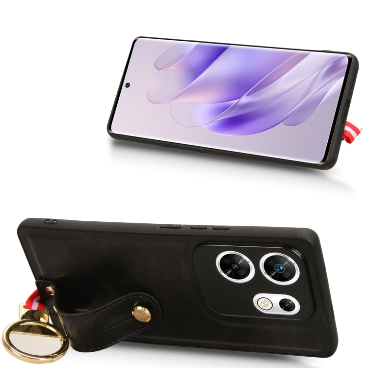 For Infinix Zero 30 4G Wristband Leather Back Phone Case