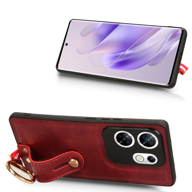 For Infinix Zero 30 4G Wristband Leather Back Phone Case