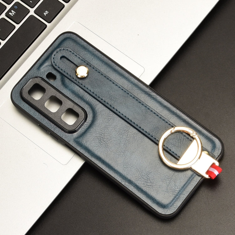 For Infinix Hot 50 5G Wristband Leather Back Phone Case