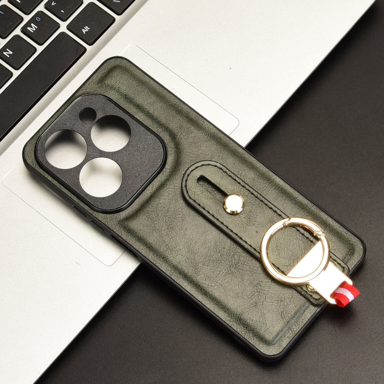 For Infinix Hot 40 / 40 Pro Wristband Leather Back Phone Case