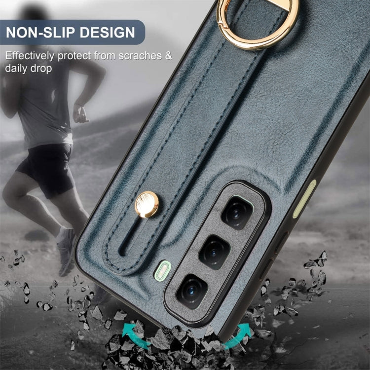 For Infinix Hot 50 4G Wristband Leather Back Phone Case
