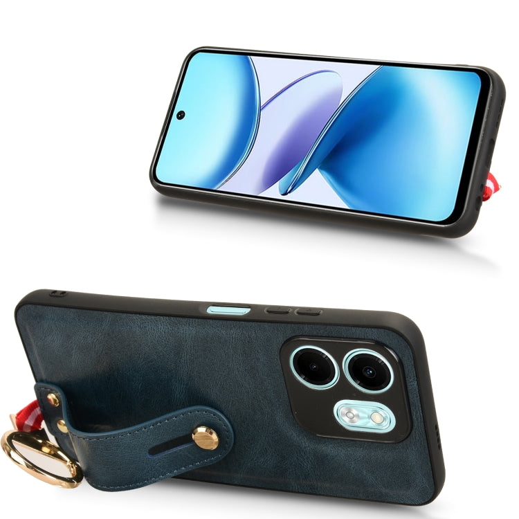 For Infinix HOT 50i X6531 Wristband Leather Back Phone Case