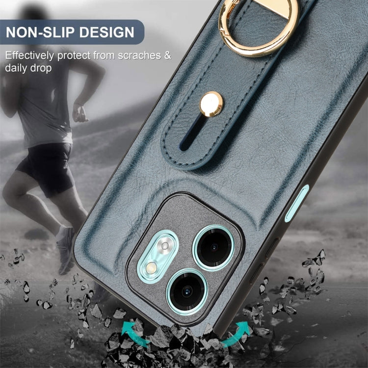 For Infinix HOT 50i X6531 Wristband Leather Back Phone Case
