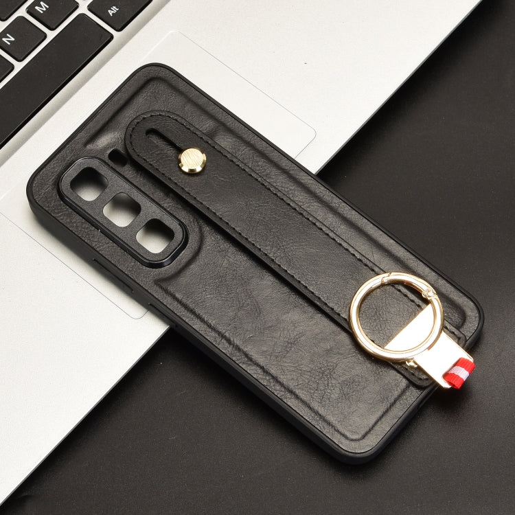 For Infinix Hot 50 Pro 4G X6881 Wristband Leather Back Phone Case
