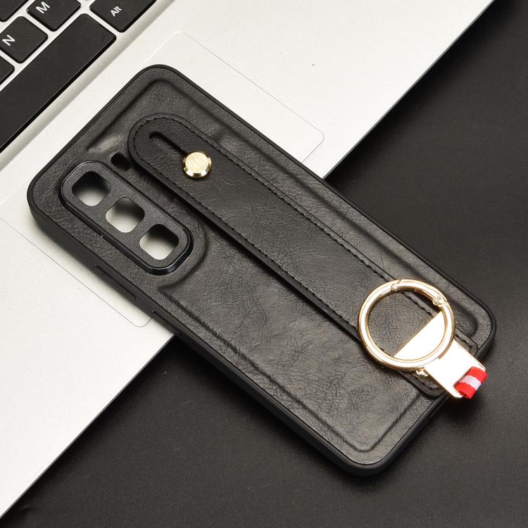 For Infinix Hot 50 Pro+ 4G X6880 Wristband Leather Back Phone Case