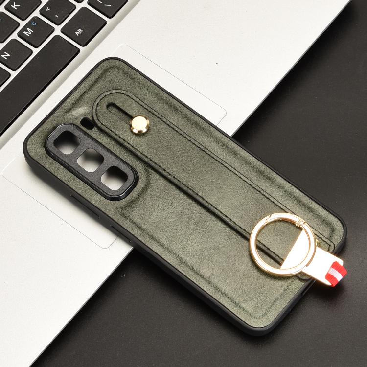 For Infinix Hot 50 Pro+ 4G X6880 Wristband Leather Back Phone Case
