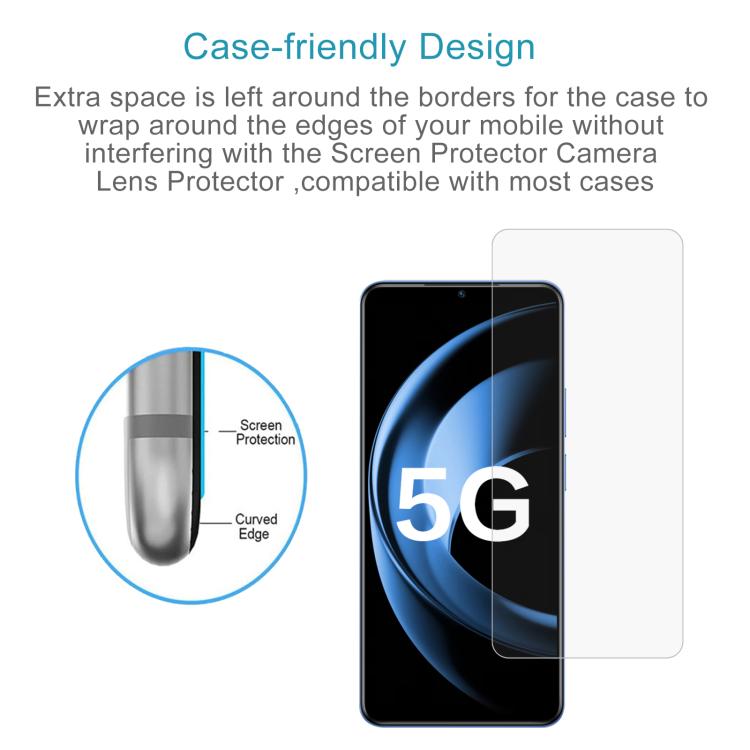 For Wiko Hi Enjoy 80S 50pcs 0.26mm 9H 2.5D Tempered Glass Film