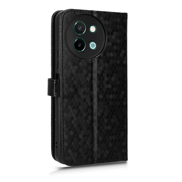 For vivo Y38 5G / Y200i Honeycomb Dot Texture Leather Phone Case