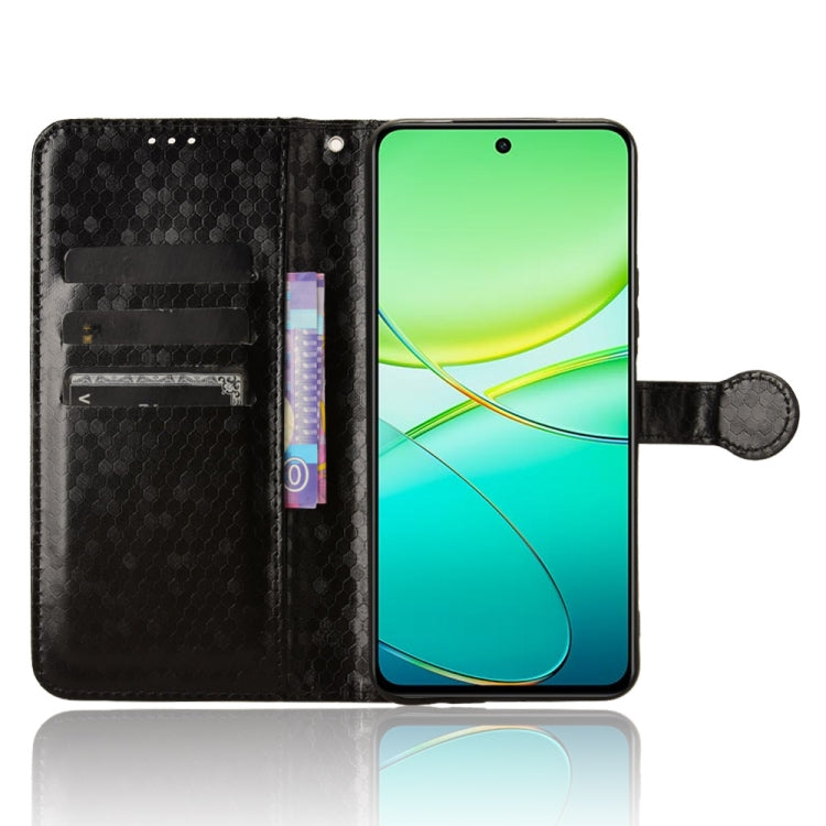 For vivo Y38 5G / Y200i Honeycomb Dot Texture Leather Phone Case