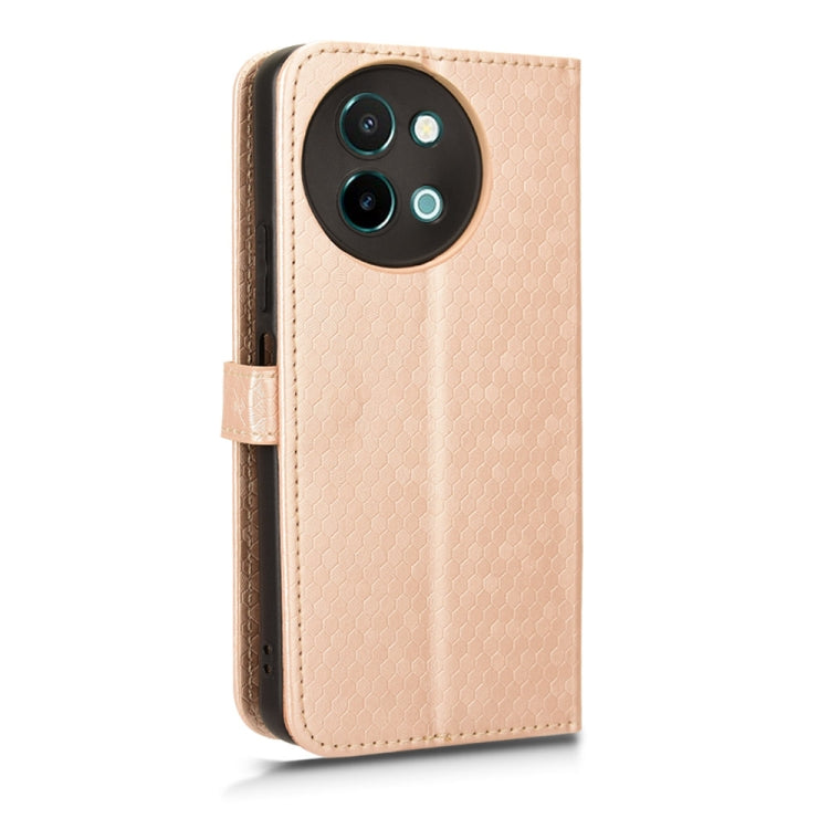 For vivo Y38 5G / Y200i Honeycomb Dot Texture Leather Phone Case