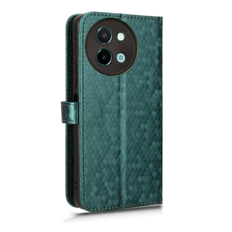 For vivo Y38 5G / Y200i Honeycomb Dot Texture Leather Phone Case
