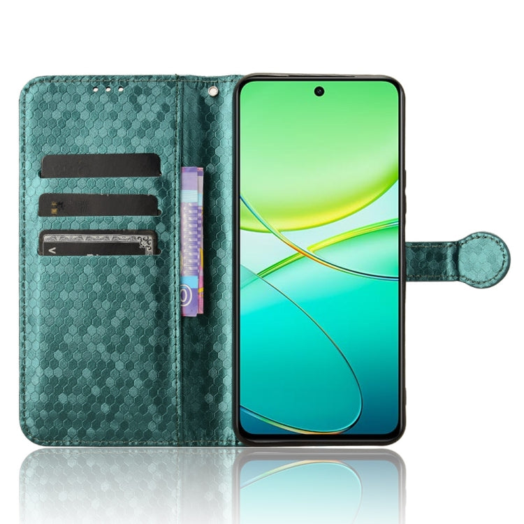 For vivo Y38 5G / Y200i Honeycomb Dot Texture Leather Phone Case