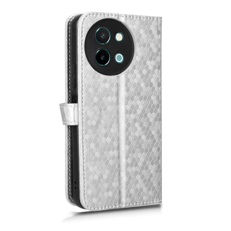 For vivo Y38 5G / Y200i Honeycomb Dot Texture Leather Phone Case